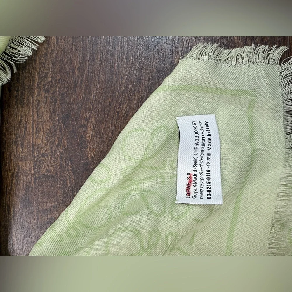 Loewe Anagram scarf in wool and silk